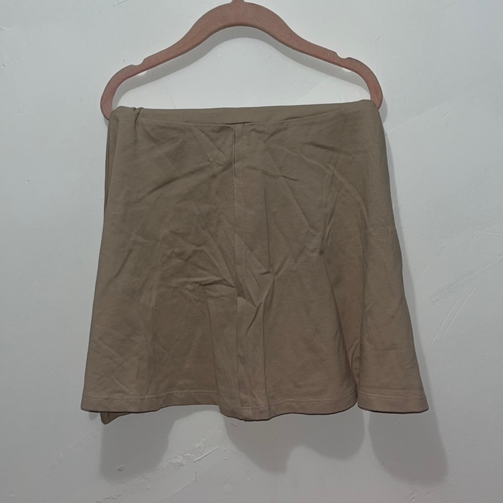 Size 6 coco blanc beige mini skirt 100% cotton